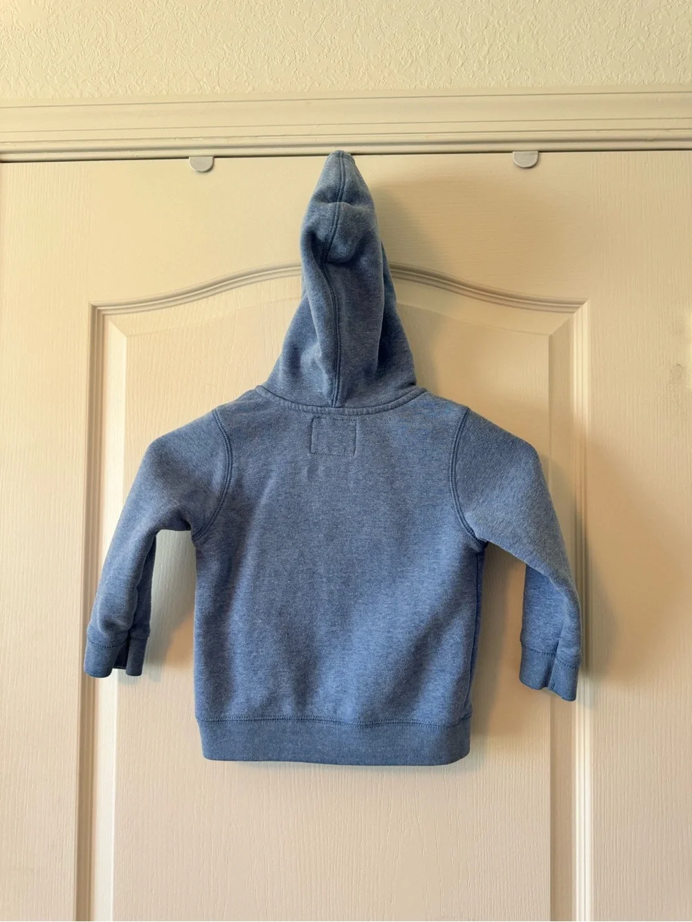 OshKosh Light Blue Hooded Zip Front Sweatshirt with Navy Logo